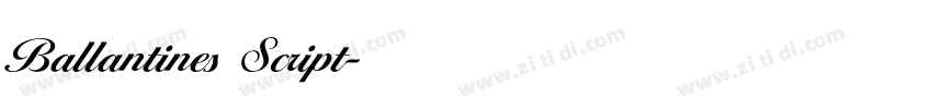 Ballantines Script字体转换